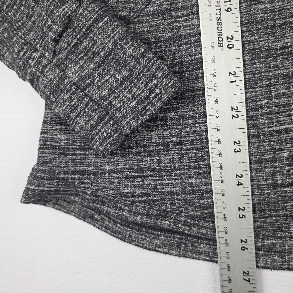 Lululemon Womens Top Size 6 Gray Extra Mile 1/2 Half Zip Running Gym Athletic - Picture 12 of 12